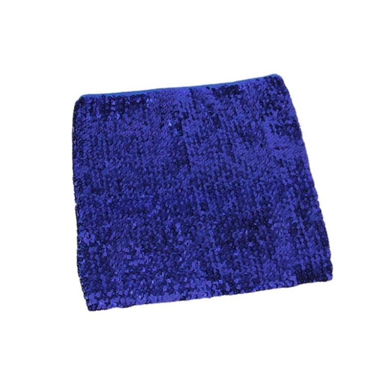 Womens Stage Wear Sparkly Sequin Mermaid Crop Tops Strapless Metallic Stretch Tube Tops Sexy Bling Party Clubwear Costume Camisoles