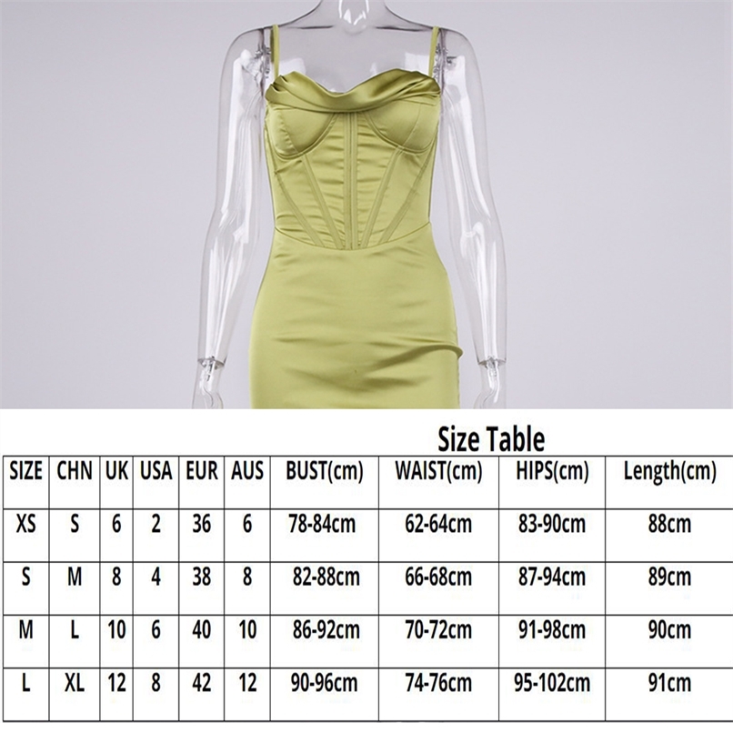 High Quality Summer Corset Dress Women White Spaghetti Strap Padded Bustier Satin Bodycon Sexy Party Clubwear 220526