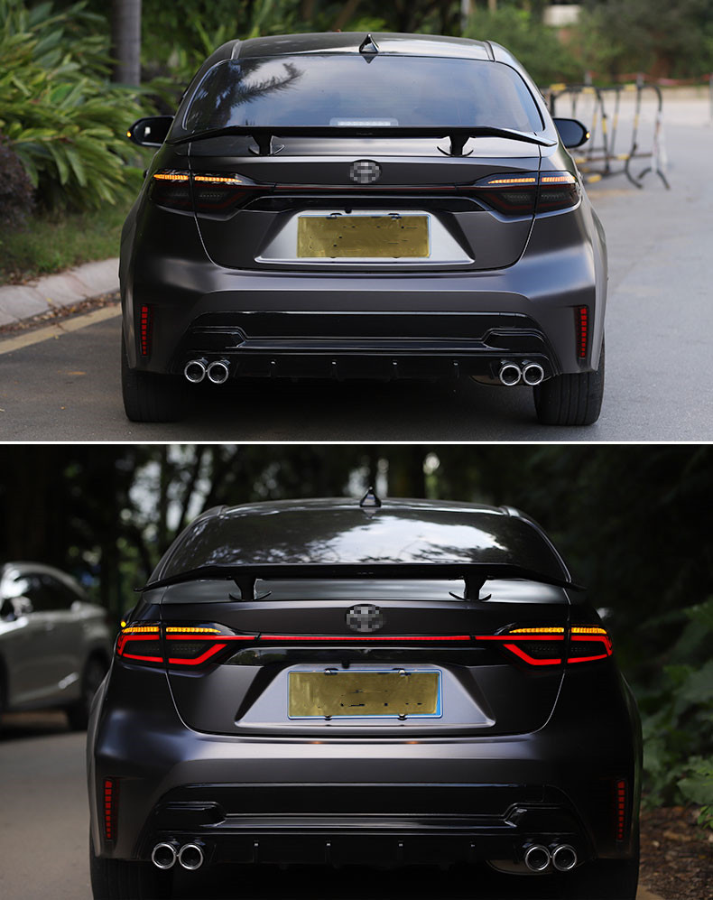 Car Tuning Taillights For Corolla Hybrid LED Tail Light 20 19-2021 Toyota Altis Rear Fog Brake LED Turn Signal Lights
