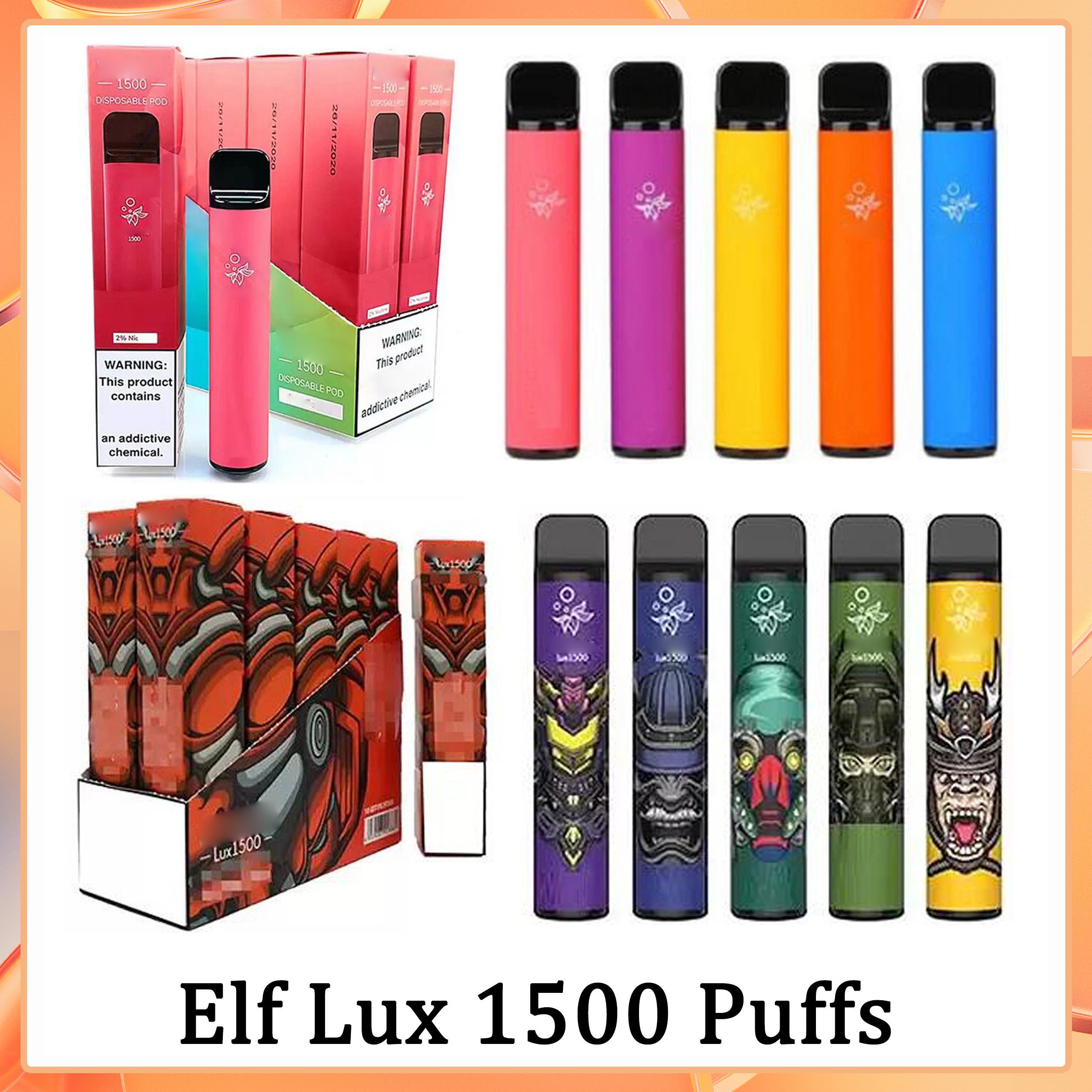 wholelale ELF Bar Lux 1500 Puffs E Cigarette Disposable Pod Device 1500Puffs 850mAh Battey 4.8ml Pods Cartridge Vapes Kit disposables 16 Colors Vs Air Esco bar Bang
wholelale ELF Bar Lux 1500 Puffs E Cigarette Disposable Pod Device 1500Puffs 850mAh Battey 4.8ml Pods Cartridge Vapes Kit disposables 16 Colors Vs Air Esco bar Bang
