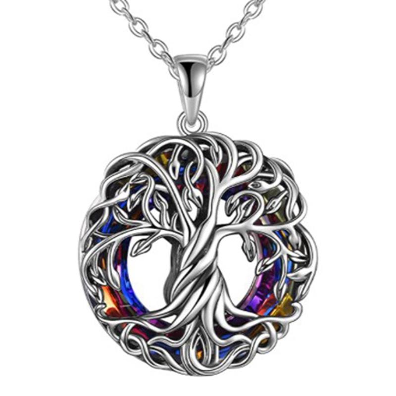 Chains Tree Of Life Cremation Urn Necklace Keepsake Ashes Hair Memorial Locket With Volcano Circle Crystal Pendant Jewelry
Chains Tree Of Life Cremation Urn Necklace Keepsake Ashes Hair Memorial Locket With Volcano Circle Crystal Pendant Jewelry