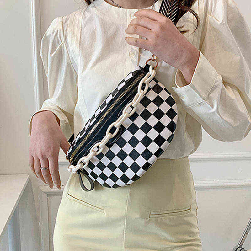 Fanny Packs Fashion Waist Bag Handbags Checkerboard Pu Fanny Pack Hip Pack Luxury Women Shoulder Crossbody Chest Bags Chain Female Bags 220613
Fanny Packs Fashion Waist Bag Handbags Checkerboard Pu Fanny Pack Hip Pack Luxury Women Shoulder Crossbody Chest Bags Chain Female Bags 220613