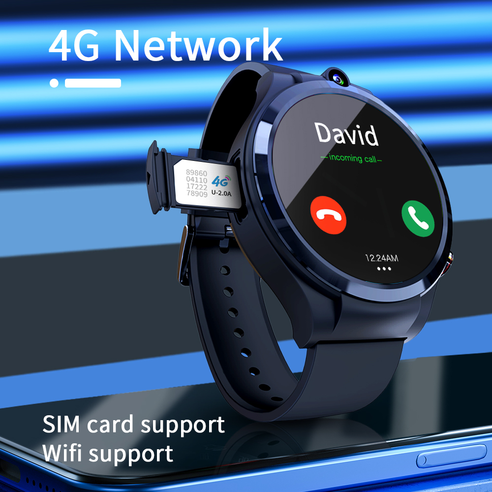 Factory Price phone Watch Smart Watches Waterproof 4G Smart Watch Dual Camera Full Round Touch 4G Smartwatches Men 4G 128G GPS Watch