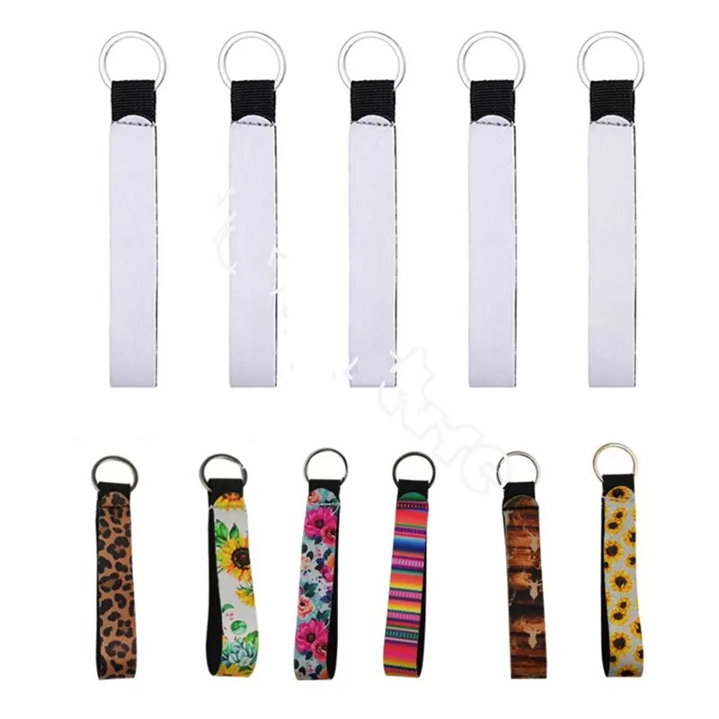 Sublimation Blank Long Keychain Pendant Keyring Heat Transfer Neoprene White Wrist Band Key Chain DIY Gift BES121
Sublimation Blank Long Keychain Pendant Keyring Heat Transfer Neoprene White Wrist Band Key Chain DIY Gift BES121