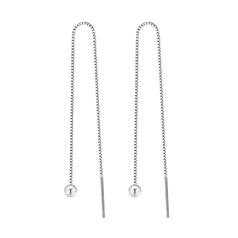 Wholesale Fashion Studs joker Simple beads Women kpop star 925 Sterling Silver Tassel pendant drop Long Ear Line Earrings YS147
Wholesale Fashion Studs joker Simple beads Women kpop star 925 Sterling Silver Tassel pendant drop Long Ear Line Earrings YS147