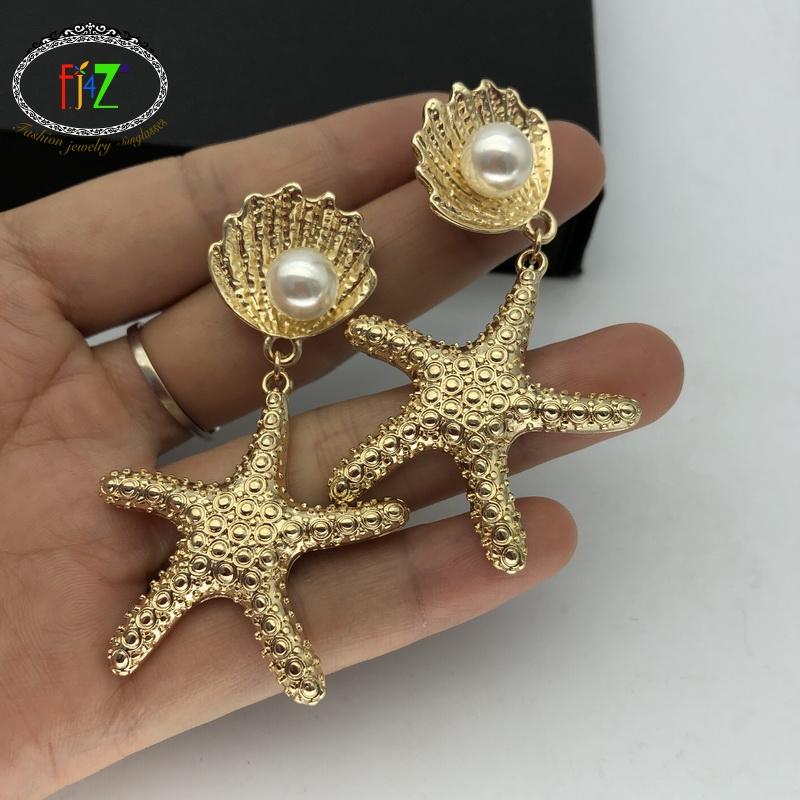 Dangle & Chandelier F.J4Z Sea Animal Jewelry Seastar Seashell Charms Pendant Drop Earrings For Women Summer Beach Accessories PendientesDang
Dangle & Chandelier F.J4Z Sea Animal Jewelry Seastar Seashell Charms Pendant Drop Earrings For Women Summer Beach Accessories PendientesDang