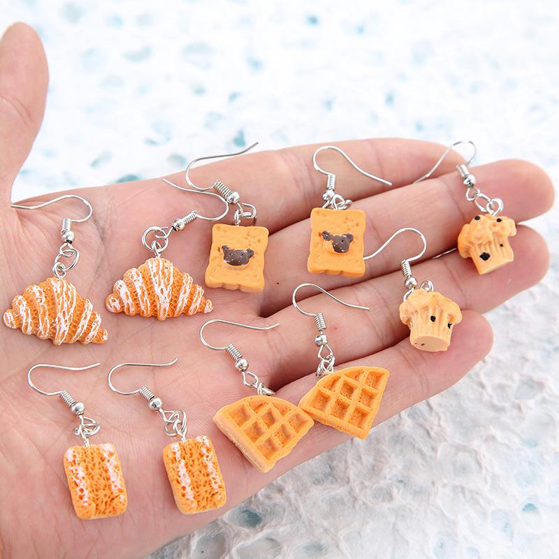 Dangle & Chandelier Pair Personality Creative Intersting Baking Cake Earrings Girl Gift Fashion Resin Simulation Bread For Women E312Dangle
Dangle & Chandelier Pair Personality Creative Intersting Baking Cake Earrings Girl Gift Fashion Resin Simulation Bread For Women E312Dangle