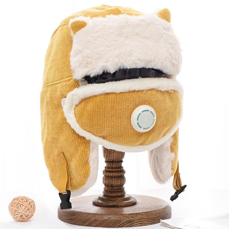 Berets Winter Cold-proof Warm Cotton Hat Cat Ears Mask Cap Russian Women Earmuffs Thicken Ear-flapped Windproof, Black
Berets Winter Cold-proof Warm Cotton Hat Cat Ears Mask Cap Russian Women Earmuffs Thicken Ear-flapped Windproof, Black