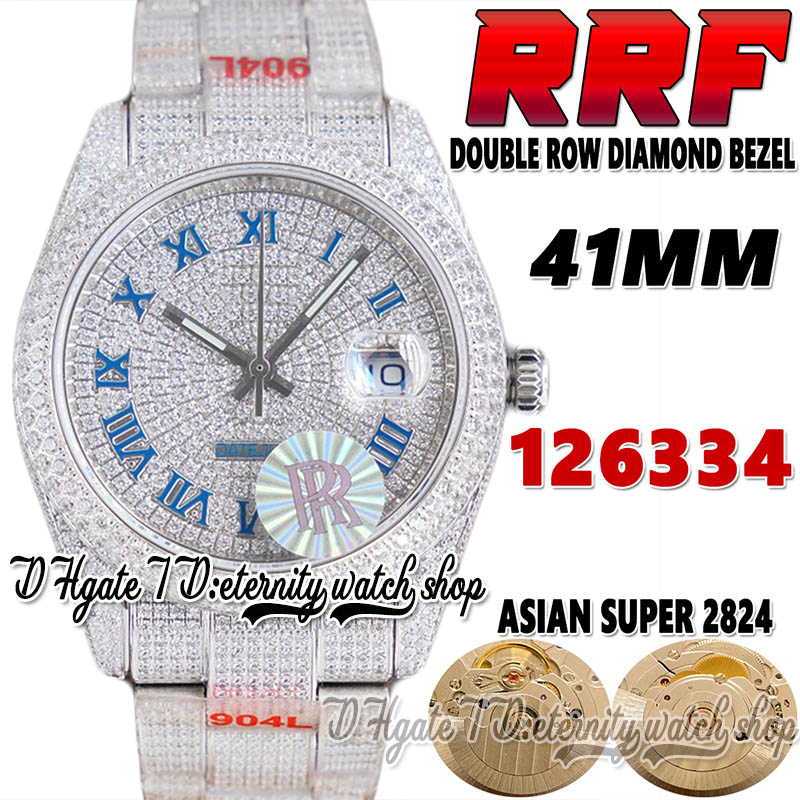 RRF Latest ew126334 Top A2824 Automatic Mens Watch jh126333 bf126300 Diamond inlay Roman Dial 904L Steel Iced Out Diamonds Bracelet Super Edition eternity Watches, Watch waterproof cost
RRF Latest ew126334 Top A2824 Automatic Mens Watch jh126333 bf126300 Diamond inlay Roman Dial 904L Steel Iced Out Diamonds Bracelet Super Edition eternity Watches, Watch waterproof cost