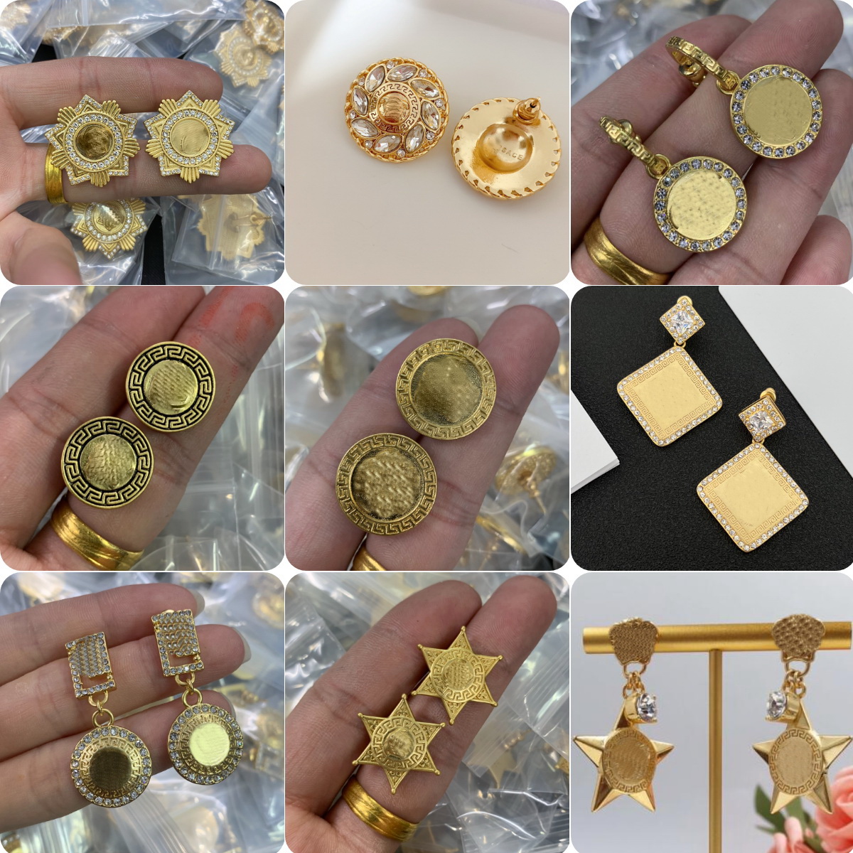 Fashion Simple Designed Resin Earrings Stud Gold Lock pendant Ear Studs Ladies Banshee Medusa Head Portrait 18K Gold Plated Women's Earring Designer Jewelry N23
Fashion Simple Designed Resin Earrings Stud Gold Lock pendant Ear Studs Ladies Banshee Medusa Head Portrait 18K Gold Plated Women's Earring Designer Jewelry N23