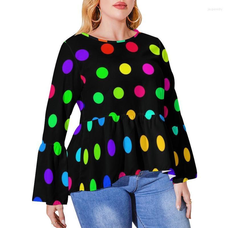Women's Plus Size T-Shirt Cute Rainbow Polka Dot T-Shirts Colorful Dots Modern Korean Fashion T Shirt Tee Print Clothing 6XLWomen's Jasp22, Style-8
Women's Plus Size T-Shirt Cute Rainbow Polka Dot T-Shirts Colorful Dots Modern Korean Fashion T Shirt Tee Print Clothing 6XLWomen's Jasp22, Style-8