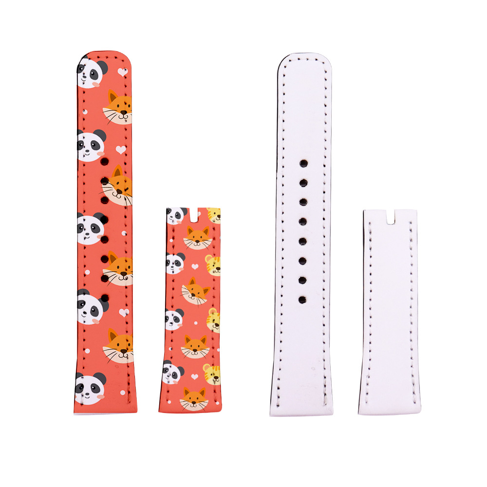 Sublimation Blank Leather watch band for Apple iWatch 1/2/3/4/5 Strap replacement blanks with connector 38 40 42 44
