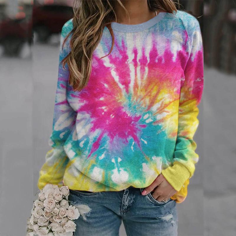 Women' Hoodies & Sweatshirts Aesthetic Tie-dye Womens Sweatshirt Casual Gradient Print Long Sleeve Pullover Loose Top Streetwear Clothes Su, Bk
Women' Hoodies & Sweatshirts Aesthetic Tie-dye Womens Sweatshirt Casual Gradient Print Long Sleeve Pullover Loose Top Streetwear Clothes Su, Bk