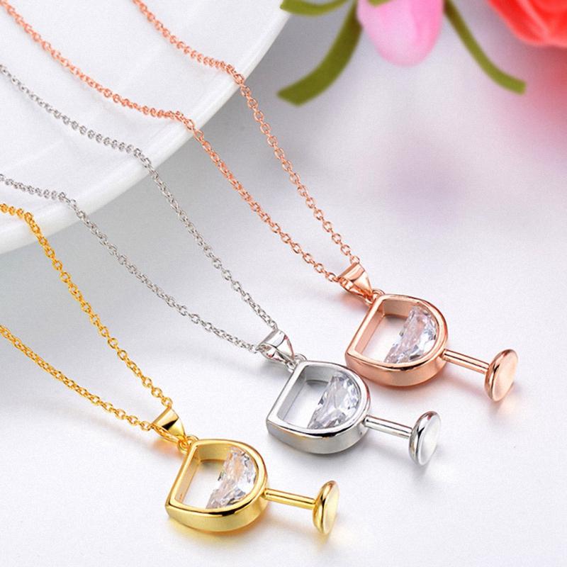 Pendant Necklaces Zircon Fashion Creative Charm Wedding Gift Women Long Chain Necklace Jewelry Crystal Wine Glass Shape Of Shimmering
Pendant Necklaces Zircon Fashion Creative Charm Wedding Gift Women Long Chain Necklace Jewelry Crystal Wine Glass Shape Of Shimmering