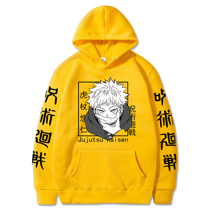 Anime Sweatshirts Jujutsu Kaisen Mens Hoodie Harajuku Unisex Fashion Casual Hoody Male Streetwear Yuji Itadori Printed Top 220809