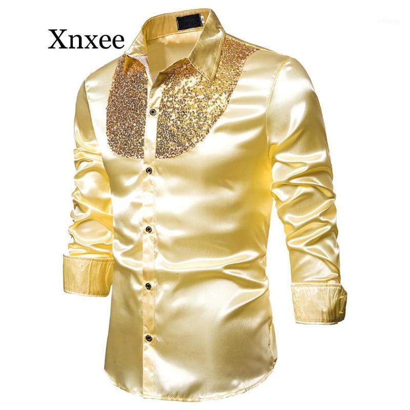 Men' Casual Shirts Sequin Dress Men Long Sleeve Satin Shiny Disco Party Shirt Stage Dance Top Stag Nightclub Prom Costume, Black
Men' Casual Shirts Sequin Dress Men Long Sleeve Satin Shiny Disco Party Shirt Stage Dance Top Stag Nightclub Prom Costume, Black