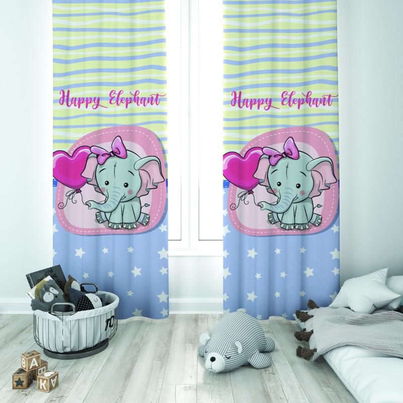 Curtain & Drapes Born Cute Elephant Pattern, Sun Protection And Healthy Sleep Supporter, Happy Babies, Hooks Suitable For Nursery Rooms, 65x135 cm ( 2 pcs)
Curtain & Drapes Born Cute Elephant Pattern, Sun Protection And Healthy Sleep Supporter, Happy Babies, Hooks Suitable For Nursery Rooms, 65x135 cm ( 2 pcs)