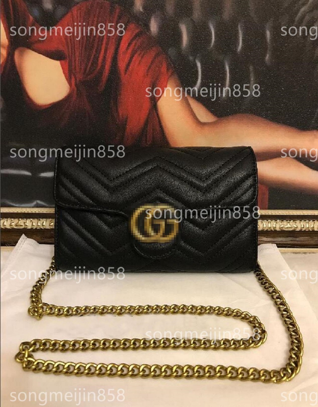 474575 Marmont Chain Bag For Women Fashion Bags Luxury Brand Bags Clutch Handbag Shoulder Bags Designer Crossbody Evening GGs LVs YSLs louiseity viutonity VUTTONS, Dark khaki
474575 Marmont Chain Bag For Women Fashion Bags Luxury Brand Bags Clutch Handbag Shoulder Bags Designer Crossbody Evening GGs LVs YSLs louiseity viutonity VUTTONS, Dark khaki