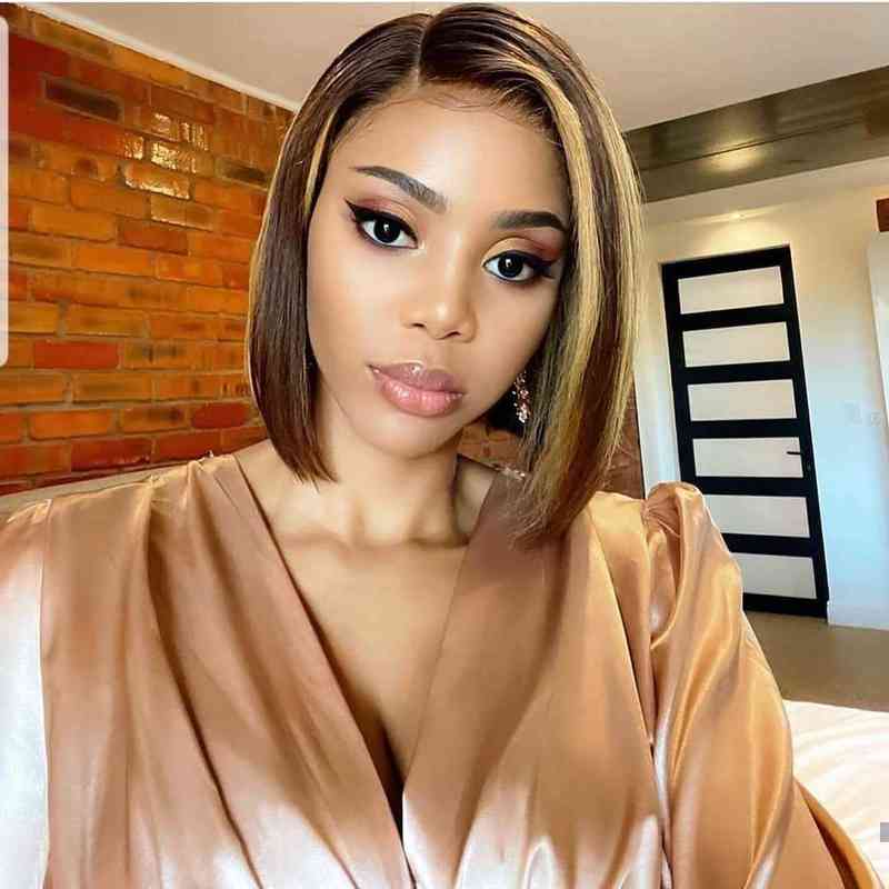 Nxy Hair Wigs Straight Highlight Wig Brazilian Ombre Colored Honey Blonde Pre Plucked for Black Women Short Bob Human 220609, P4/27
Nxy Hair Wigs Straight Highlight Wig Brazilian Ombre Colored Honey Blonde Pre Plucked for Black Women Short Bob Human 220609, P4/27
