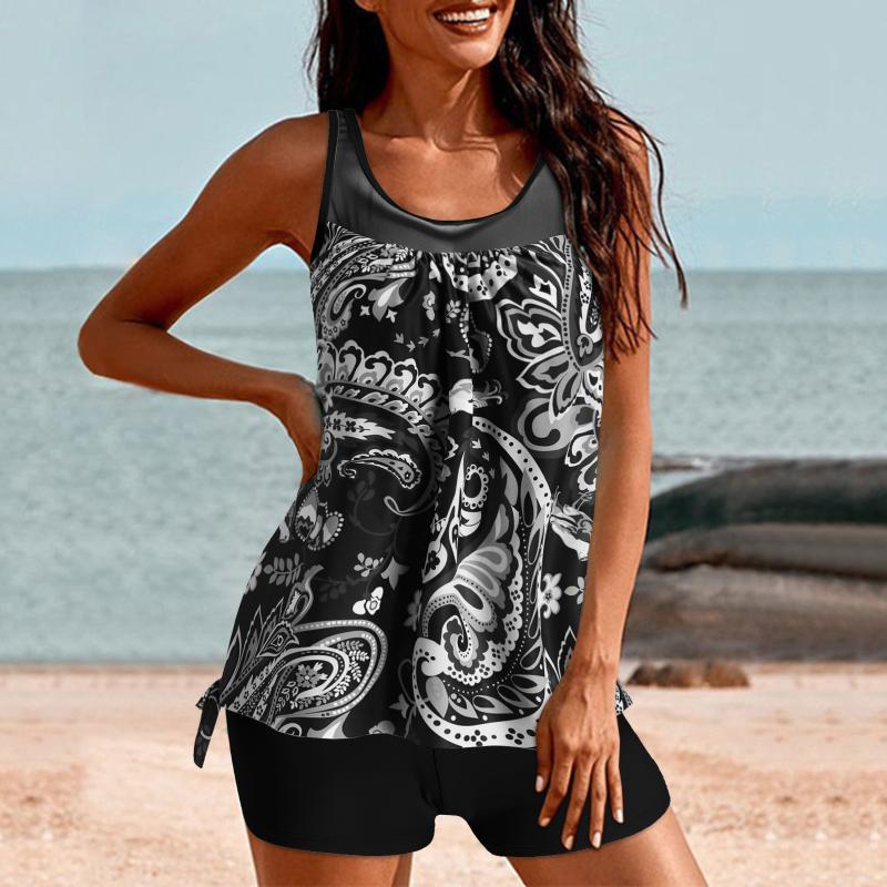 Women' Swimwear Swim Top Two Piece Tankini Swimsuits For Women Dot Printed Tank With Boyshorts Bathing SuitsWomen, Black
Women' Swimwear Swim Top Two Piece Tankini Swimsuits For Women Dot Printed Tank With Boyshorts Bathing SuitsWomen, Black
