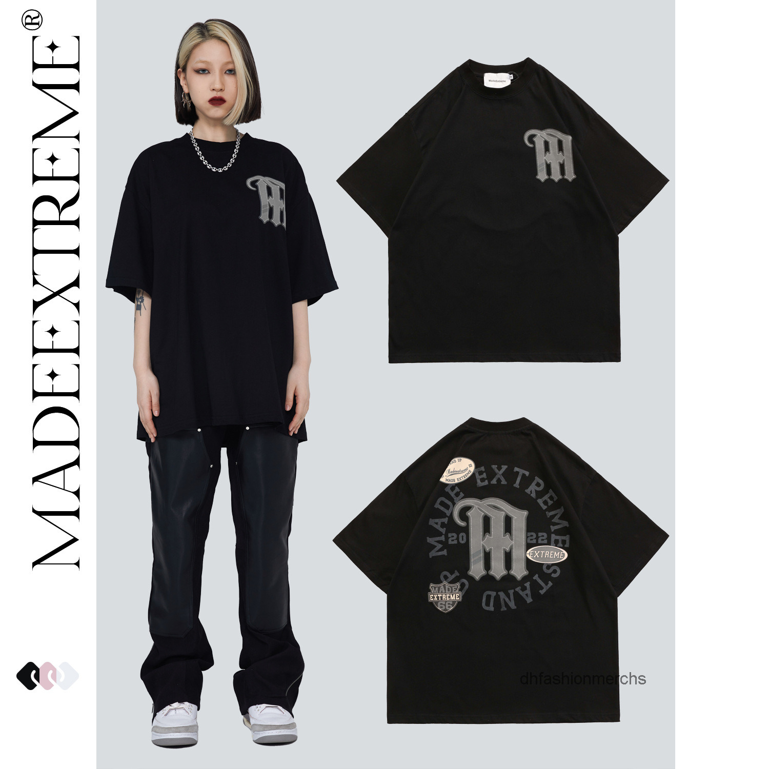 designer t shirt Madeextreme Guochao brand watermark short sleeve mens Gothic letter loose round neck bottomed shirt tshirts summer clothes, White
designer t shirt Madeextreme Guochao brand watermark short sleeve mens Gothic letter loose round neck bottomed shirt tshirts summer clothes, White