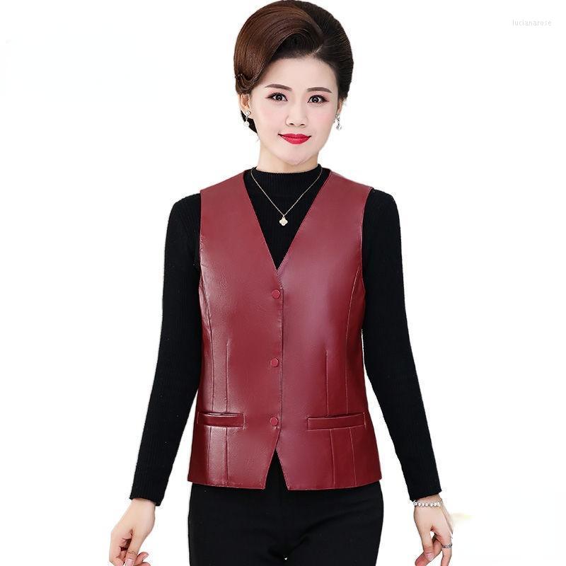 Women's Vests Spring Autumn Women V-neck Pu Faux Leather Female Sleeveless Loose Warm Waistcoats Ladies Biker Elegant A184 Luci22, Black
Women's Vests Spring Autumn Women V-neck Pu Faux Leather Female Sleeveless Loose Warm Waistcoats Ladies Biker Elegant A184 Luci22, Black