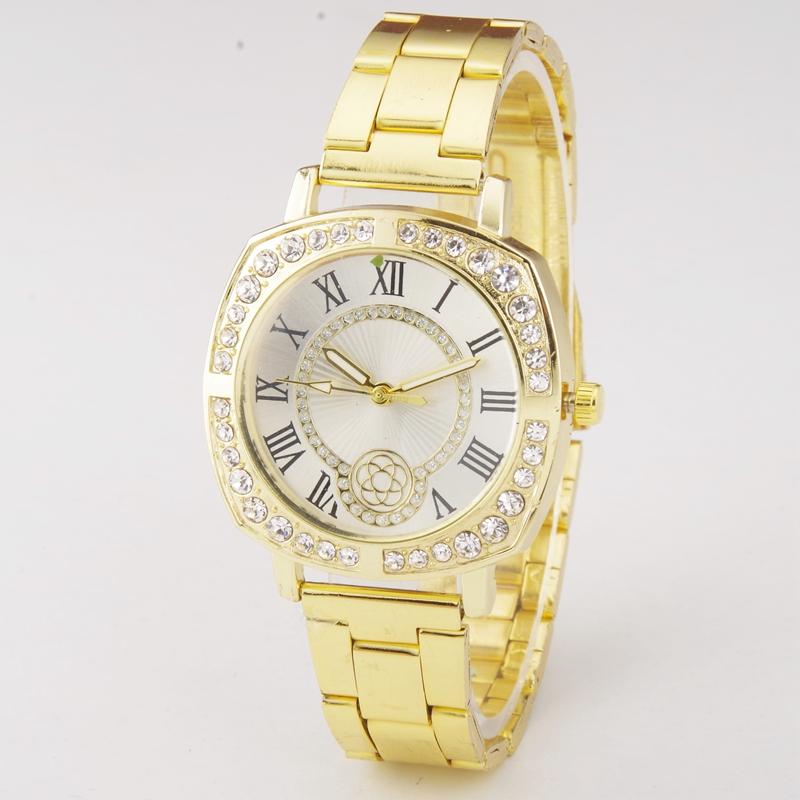 Wristwatches Women Watches Top Brand Gold Diamond Square Casual Quartz Watch Stainless Steel Relogio Feminino Flower Hour 
Wristwatches Women Watches Top Brand Gold Diamond Square Casual Quartz Watch Stainless Steel Relogio Feminino Flower Hour