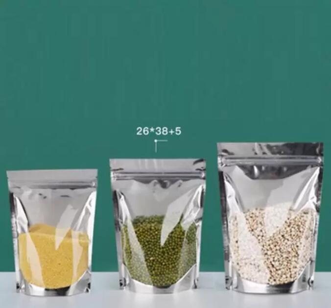 200pcs Mylar Stand Up Aluminum Foil Clear Package Pack Bags for Food Coffee Storage Resealable Zip Lock Packing Bag wholesale
200pcs Mylar Stand Up Aluminum Foil Clear Package Pack Bags for Food Coffee Storage Resealable Zip Lock Packing Bag wholesale