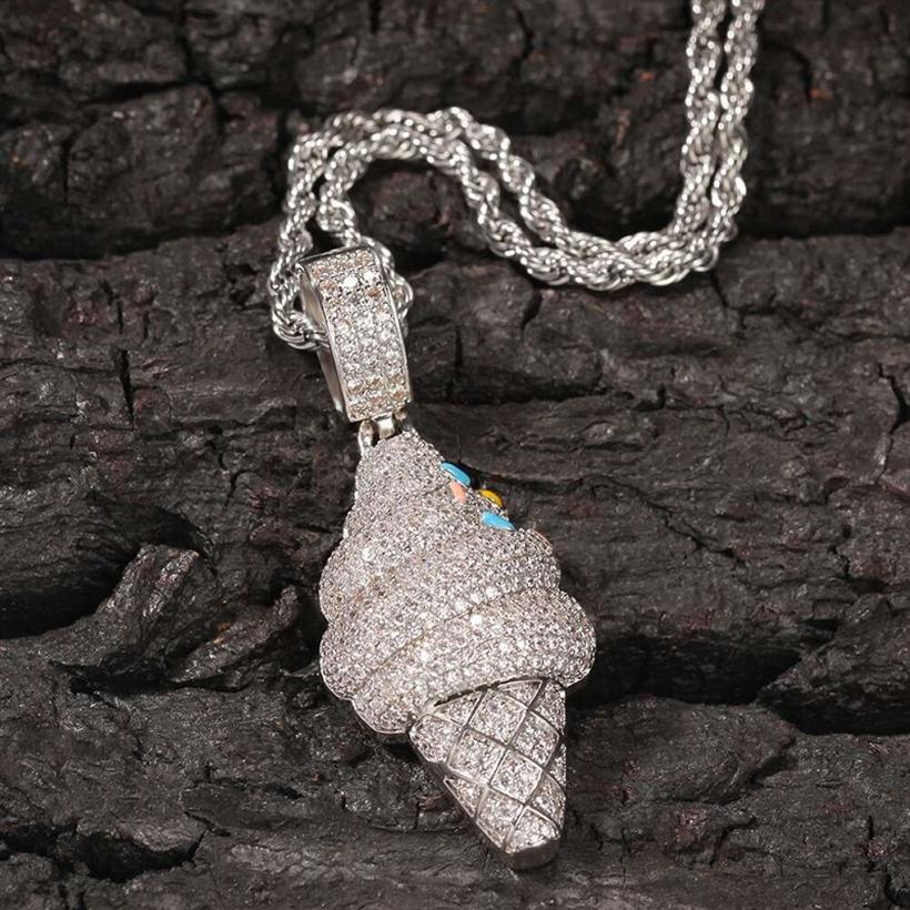 iced out ice cream cone pendant necklace for men women hip hop luxury designer bling diamond dessert pendants silver chain jewelry208U
iced out ice cream cone pendant necklace for men women hip hop luxury designer bling diamond dessert pendants silver chain jewelry208U