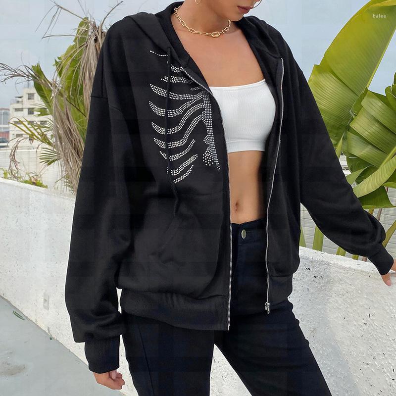 Women's Hoodies & Sweatshirts Rhinestone Skeleton Sweatshirt Y2K Zip-Up Hoodie 2022 Hip Hop Streetwear Harajuku Grunge E-Girl Outwear Pink T, Black
Women's Hoodies & Sweatshirts Rhinestone Skeleton Sweatshirt Y2K Zip-Up Hoodie 2022 Hip Hop Streetwear Harajuku Grunge E-Girl Outwear Pink T, Black