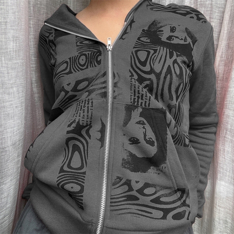 Female Sweatshirts Y2K Aesthetic Gothic Grunge Zip Up Long Sleeve Hoodie Coat Autumn Winter Vintage Harajuku Clothes Hoodies 220816, Clear
Female Sweatshirts Y2K Aesthetic Gothic Grunge Zip Up Long Sleeve Hoodie Coat Autumn Winter Vintage Harajuku Clothes Hoodies 220816, Clear