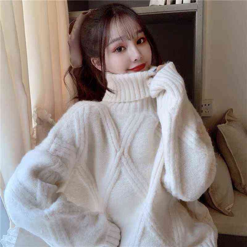Sweater 2022 New Woman Sweaters Women Turtleneck Autumn Winter Loose Thick Swea, White
Sweater 2022 New Woman Sweaters Women Turtleneck Autumn Winter Loose Thick Swea, White