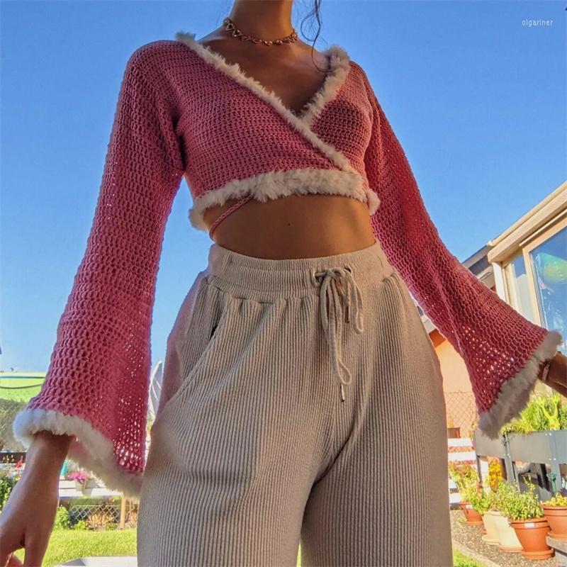 Women' Knits & Tees Aesthetic Summer Knitted Cardigans 90s 00s Long Sleeve Tie-up Sweaters Crop Top Women Vintage E-girl StreetwearWomen
Women' Knits & Tees Aesthetic Summer Knitted Cardigans 90s 00s Long Sleeve Tie-up Sweaters Crop Top Women Vintage E-girl StreetwearWomen