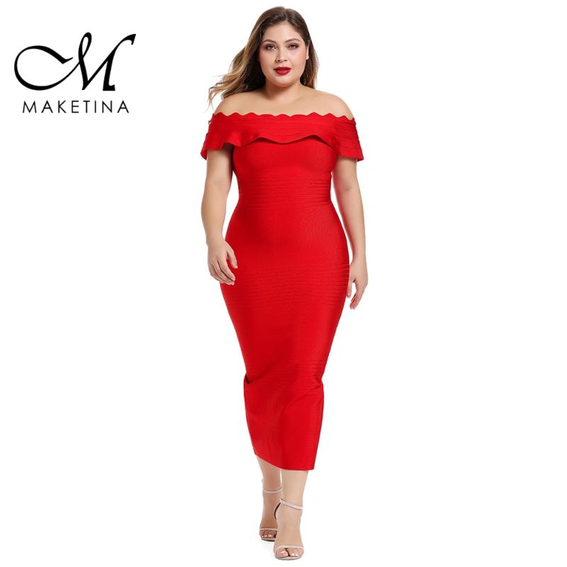 Plus Size Dresses Maketina 2022 Women Off Shoulder Bandage Dress Midi Elegant Red Sexy Party Club Bodycon, Black
Plus Size Dresses Maketina 2022 Women Off Shoulder Bandage Dress Midi Elegant Red Sexy Party Club Bodycon, Black