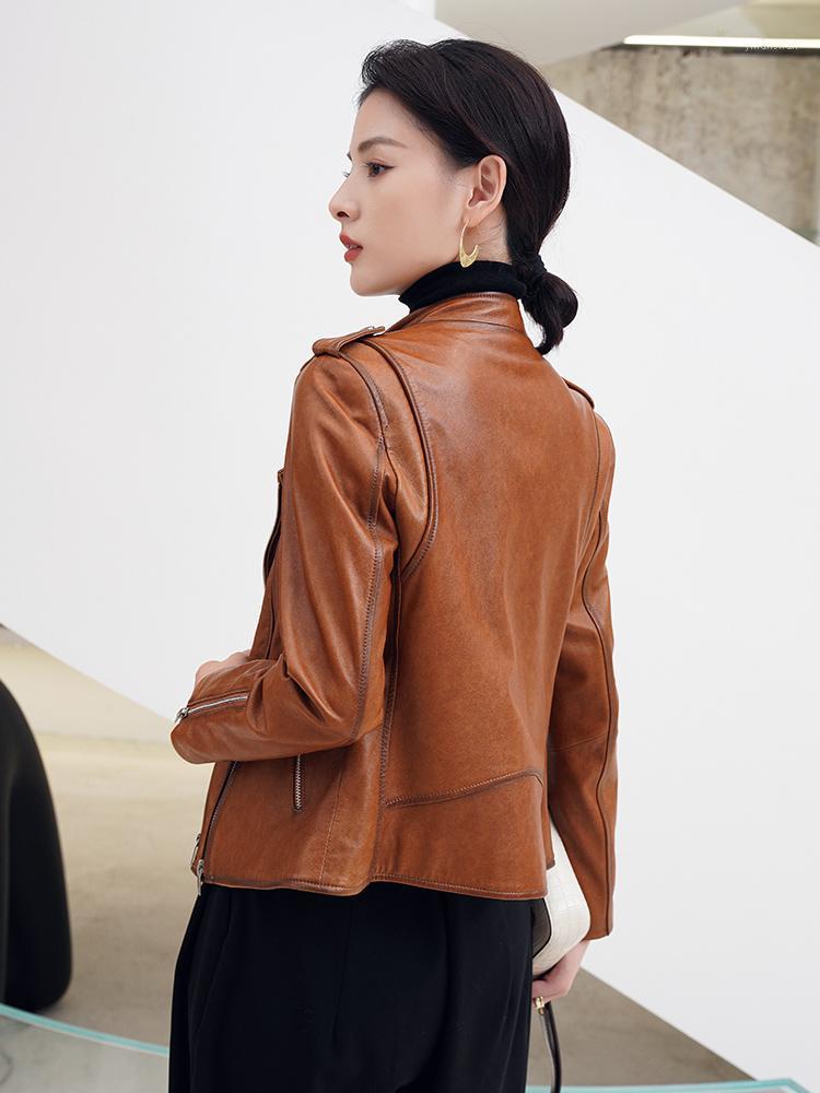 Women' Leather & Faux Short 2022 Spring And Winter Locomotive Slim Jacket Women, Brown
Women' Leather & Faux Short 2022 Spring And Winter Locomotive Slim Jacket Women, Brown