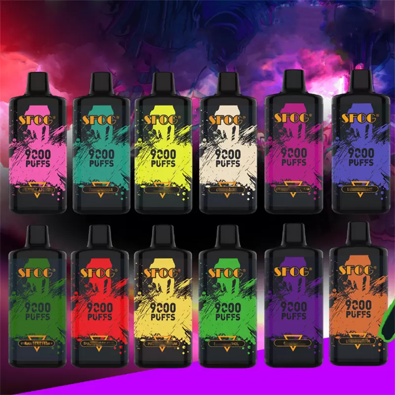 SFOG Big bang Disposable E cigarettes puff Pod Device 9000puffs Vape 950mAh Rechargeable Battery 18ml box mod mesh coil type-c authentic 12 colors vapor
SFOG Big bang Disposable E cigarettes puff Pod Device 9000puffs Vape 950mAh Rechargeable Battery 18ml box mod mesh coil type-c authentic 12 colors vapor