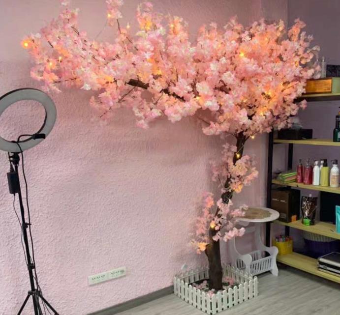 Artificial Cherry Tree Outdoor Garden Landing Simulation road lead Cherry Tree Wedding Decoration Net Mmangrove