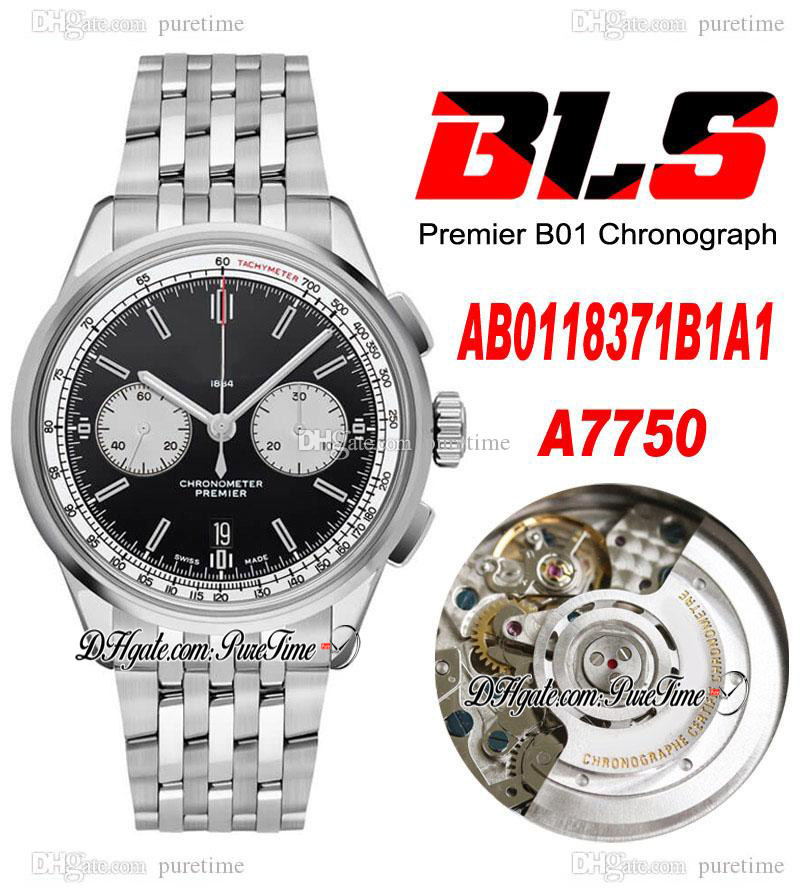 BLS Premier B01 42mm Eta A7750 Automatic Chronograph Mens Watch Steel Black White Dial Stick Stainless Steel Bracelet AB0118221B1A1 Super Edition Puretime 04g7
BLS Premier B01 42mm Eta A7750 Automatic Chronograph Mens Watch Steel Black White Dial Stick Stainless Steel Bracelet AB0118221B1A1 Super Edition Puretime 04g7