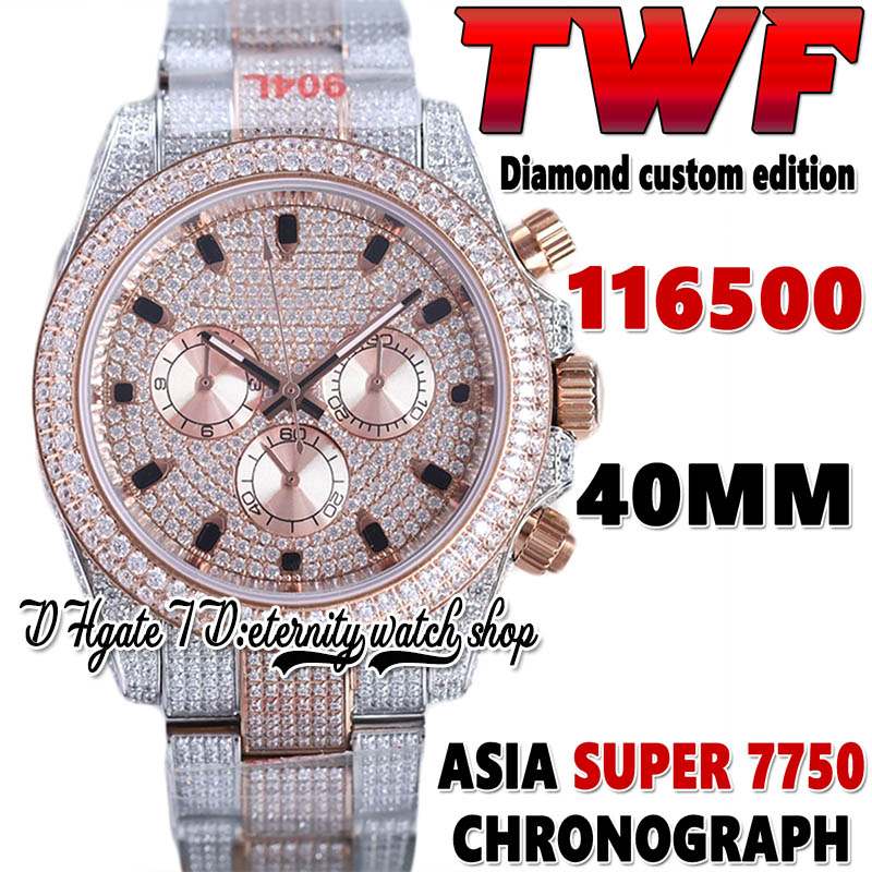 2022 TWF V3 bf116500 ETA 7750 SA7750 Chronograph Automatic Mens Watch jh116595 Diamond inlay Dial 904L Steel Iced Out Diamonds Two Tone Bracelet eternity Watches, Watch waterproof cost
2022 TWF V3 bf116500 ETA 7750 SA7750 Chronograph Automatic Mens Watch jh116595 Diamond inlay Dial 904L Steel Iced Out Diamonds Two Tone Bracelet eternity Watches, Watch waterproof cost