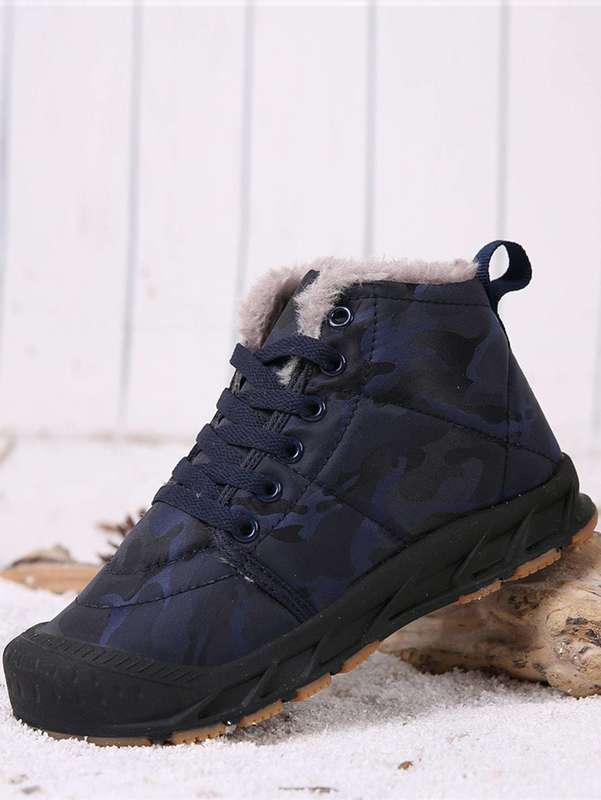 Boys Plush Side Snow Boots SHE
