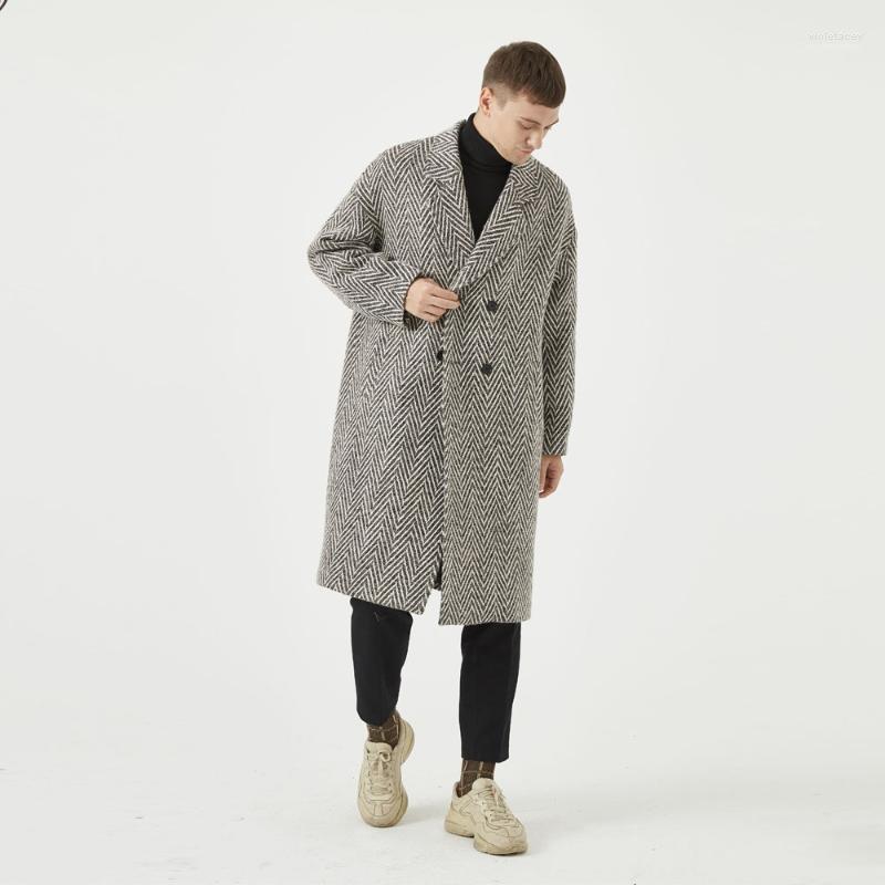 Men's Wool & Blends Striped Woolen Overcoat England Style 2022 Custom Loose Double Breasted Warm Long-Length Trench Coat Male Thick Jacket1, Picture color
Men's Wool & Blends Striped Woolen Overcoat England Style 2022 Custom Loose Double Breasted Warm Long-Length Trench Coat Male Thick Jacket1, Picture color