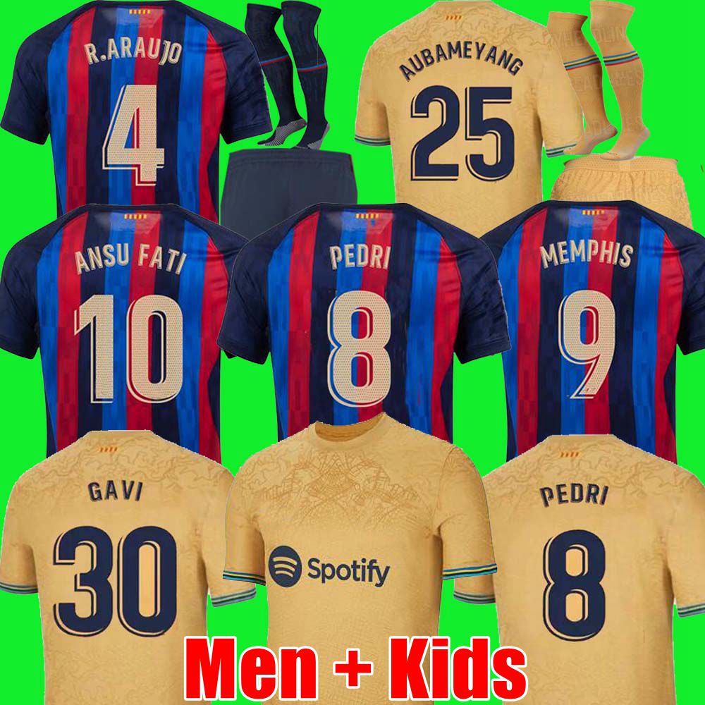 Camisetas de football MEMPHIS PEDRI ADAMA AUBA soccer jersey FERRAN 21 22 23 ANSU FATI 2021 2022 2023 GAVI F. DE JONG barcelonaS DEST kit shirt men kids sets uniforms, Away kids
Camisetas de football MEMPHIS PEDRI ADAMA AUBA soccer jersey FERRAN 21 22 23 ANSU FATI 2021 2022 2023 GAVI F. DE JONG barcelonaS DEST kit shirt men kids sets uniforms, Away kids