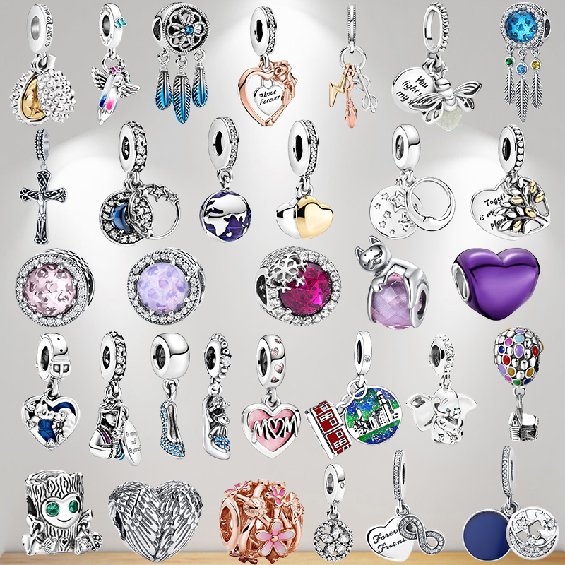 925 bracelet charms for Pandora charm set Original box Flowers Stars Moon Earth European Bead necklace charms jewelry
925 bracelet charms for Pandora charm set Original box Flowers Stars Moon Earth European Bead necklace charms jewelry