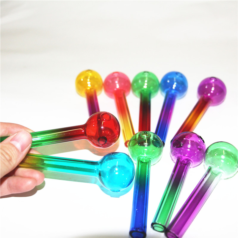 Premium Thick Pyrex Burner Pipe 10cm 4IN Colorful Glass Tube Wax Oil Burner Smoking Hand Water Pipes
Premium Thick Pyrex Burner Pipe 10cm 4IN Colorful Glass Tube Wax Oil Burner Smoking Hand Water Pipes