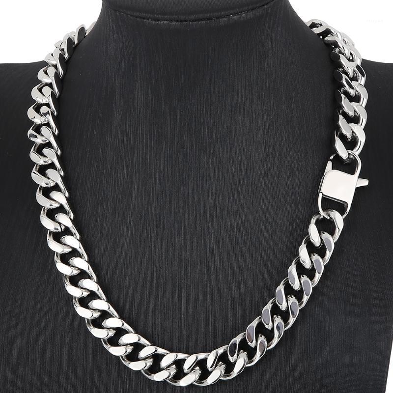 Chains Hip-Hop Waterproof Mens Necklaces 14MM Wide Cuban Curb Link Chain Necklace Man In Polished 316L Stainless Steel Bikers JewelleryChain
Chains Hip-Hop Waterproof Mens Necklaces 14MM Wide Cuban Curb Link Chain Necklace Man In Polished 316L Stainless Steel Bikers JewelleryChain