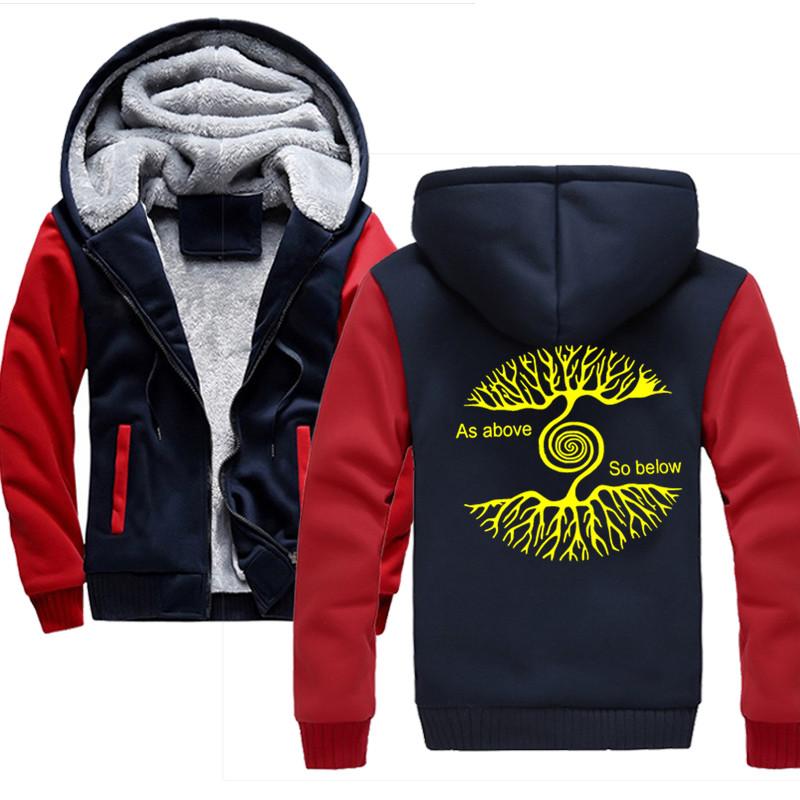 Men's Hoodies & Sweatshirts Cartoon As Above Trees So Below Interesting 2022 Winter Warm Thick Wool Harajuku Men's Hoodie JacketMen's, Black
Men's Hoodies & Sweatshirts Cartoon As Above Trees So Below Interesting 2022 Winter Warm Thick Wool Harajuku Men's Hoodie JacketMen's, Black