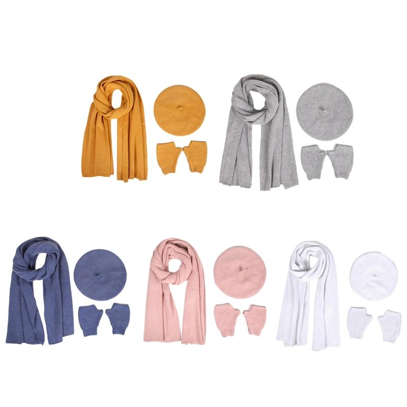 Berets 2022 Scarf Hat Set Women Beret Knitted Winter Gloves, White
Berets 2022 Scarf Hat Set Women Beret Knitted Winter Gloves, White
