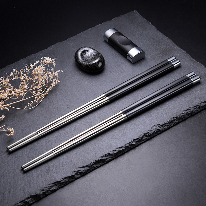 High Quality Stainless Steel Chopstick Chopstick Black