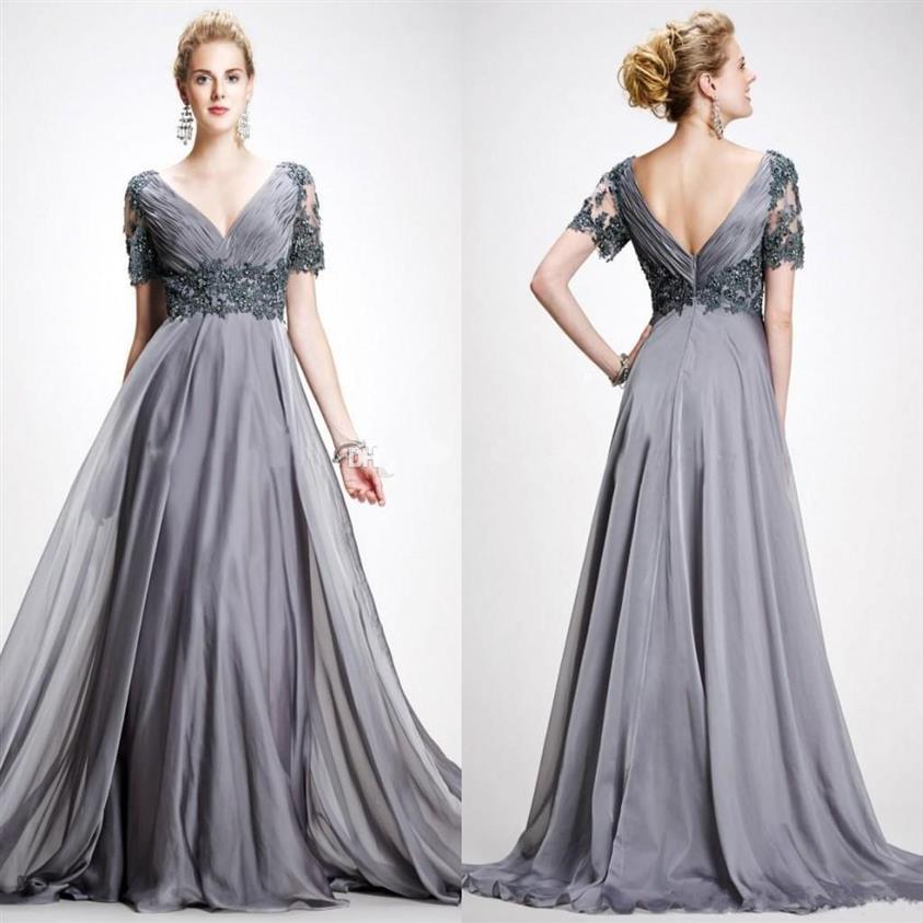 Short Sleeves Flowy Chiffon Mother of the Bride Dresses with Appliques Lace Long Formal Occasion Evening Gowns227O
Short Sleeves Flowy Chiffon Mother of the Bride Dresses with Appliques Lace Long Formal Occasion Evening Gowns227O