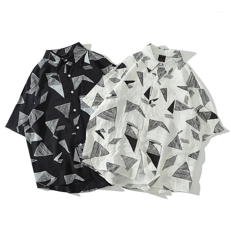 Men's Casual Shirts Men Shirt Short Sleeve Black White 2022 Arrival Summer Loose Geometric Patterns Male Thin Student Korean Style S75, 3961white
Men's Casual Shirts Men Shirt Short Sleeve Black White 2022 Arrival Summer Loose Geometric Patterns Male Thin Student Korean Style S75, 3961white